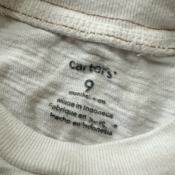 Cherokee striped overalls and T-shirt bundle, size 6-9M - Picture 8 of 9